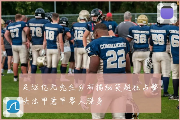 足坛亿元先生分布揭秘英超独占鳌头法甲意甲零人现身